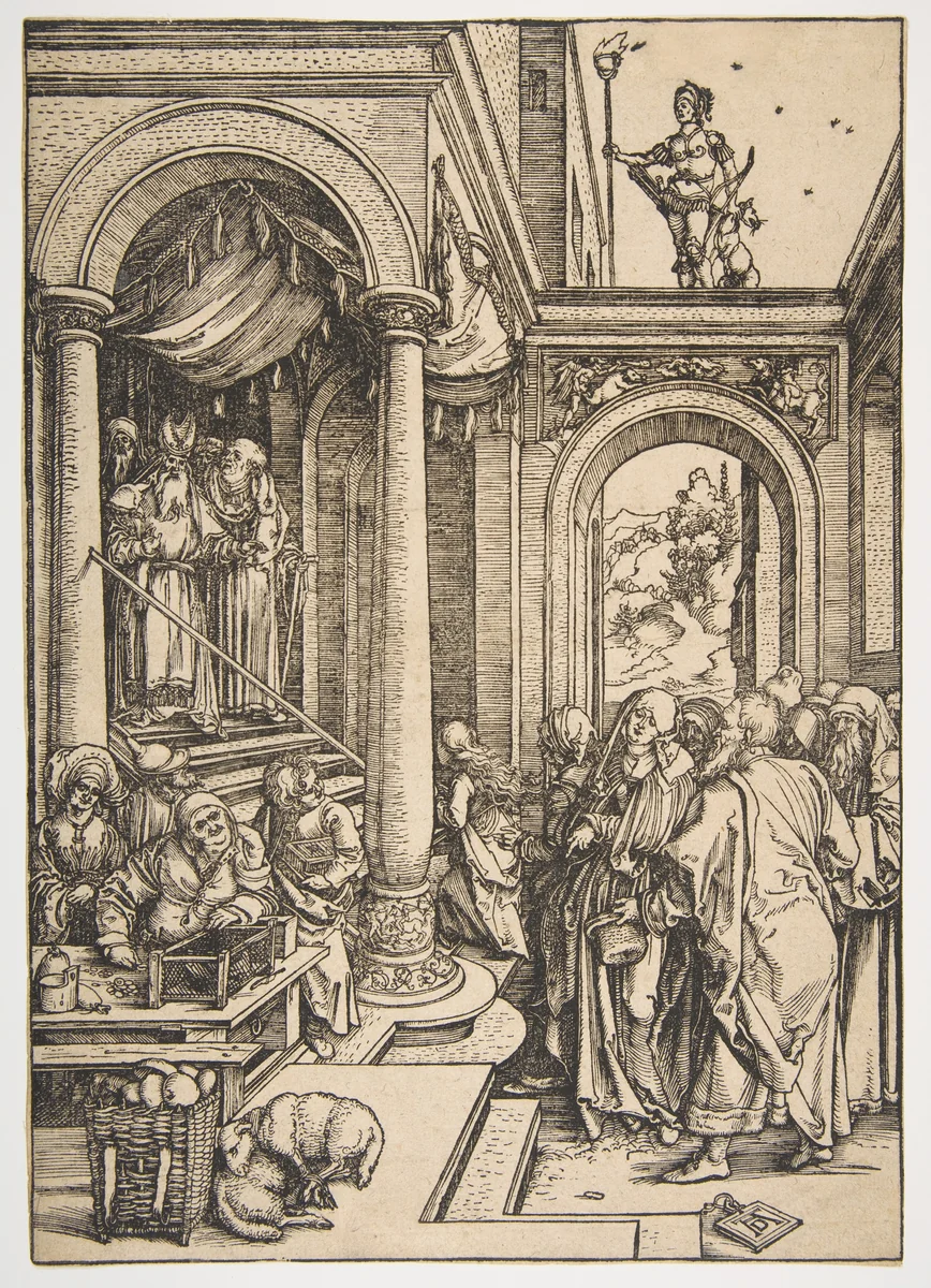 The Presentation of The Virgin in the Temple, from "The Life of The Virgin" by Albrecht Dürer, print, 1503