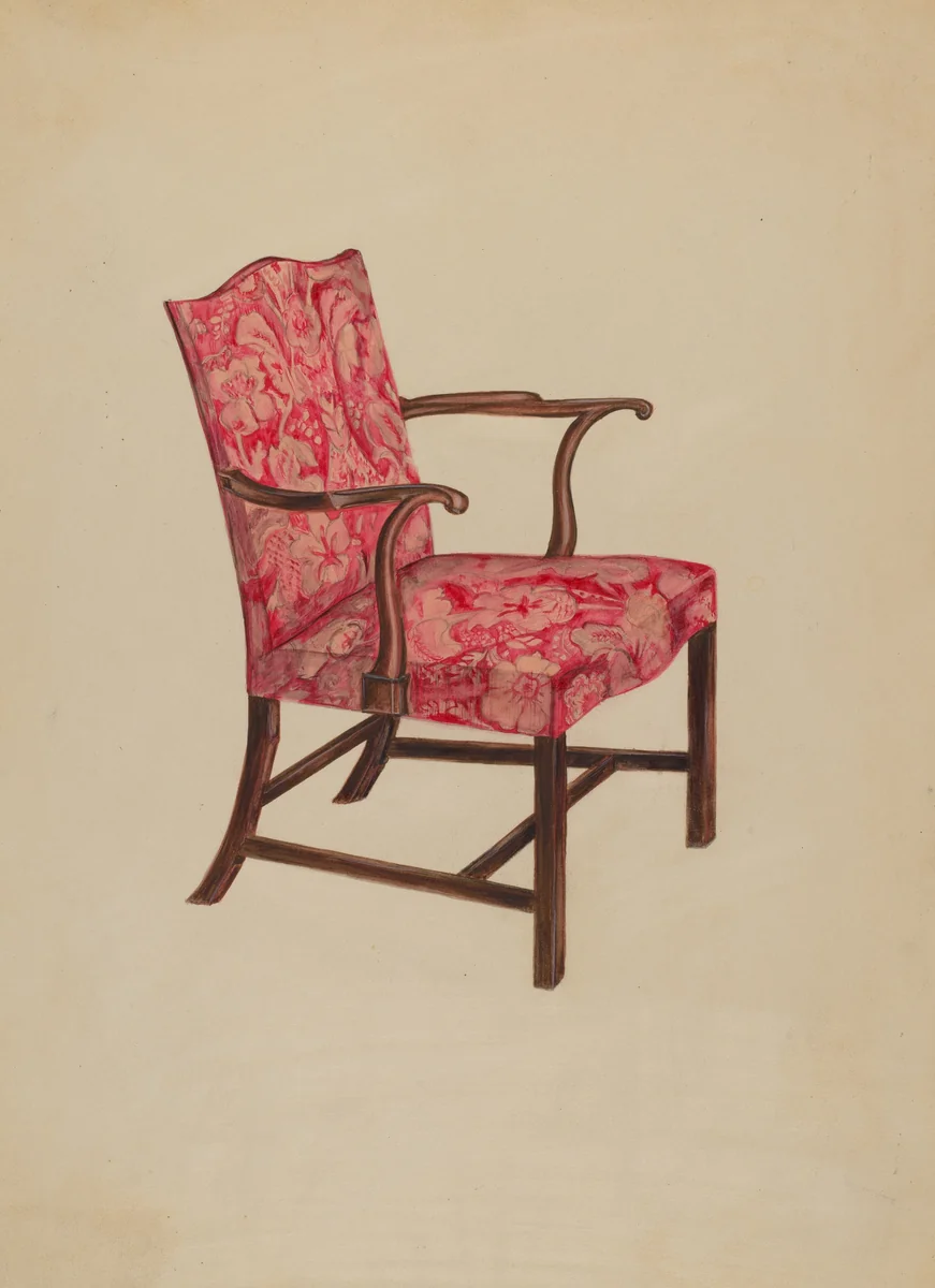 Armchair by American 20th Century, index of american design, 1936