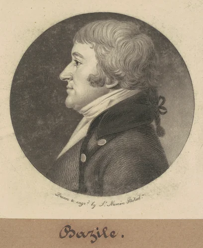 Bazile by Charles B. J. Févret de Saint-Mémin, print, 1801