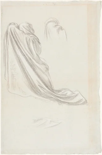 Study for "The Wise and Foolish Virgins" by Frederic Leighton, drawing, 1830-1896