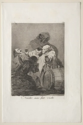 No One has Seen Us, Plate 79 by Francisco de Goya, print, 1799