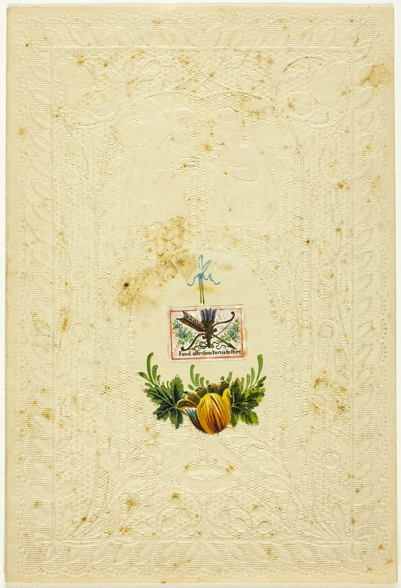 Fond Affection Turns to Thee (valentine) by Unknown Artist, other, 1840-1849