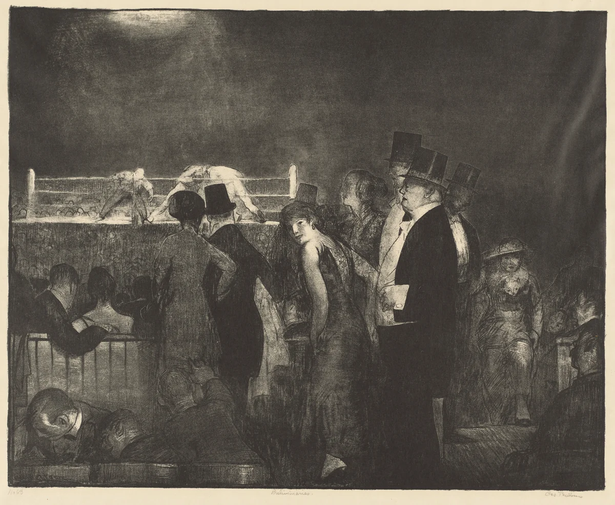 Preliminaries by George Bellows, print, 1916