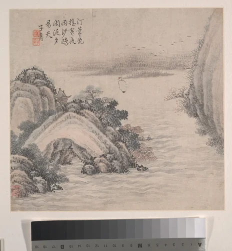 Landscapes by Zhang Zhiwan, painting, 1875
