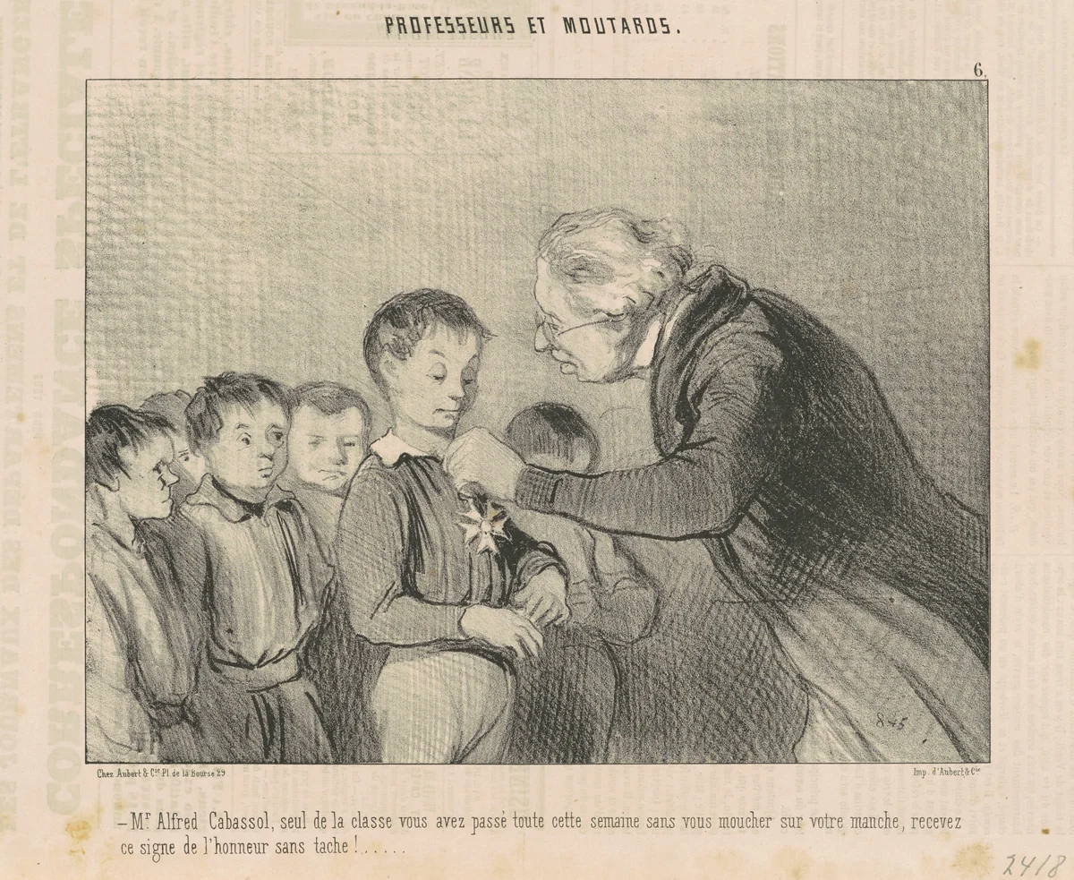 Mr. Alfred Cabassol ... recevez ce signe de l'honneur ... by Honoré Daumier, print, 1846