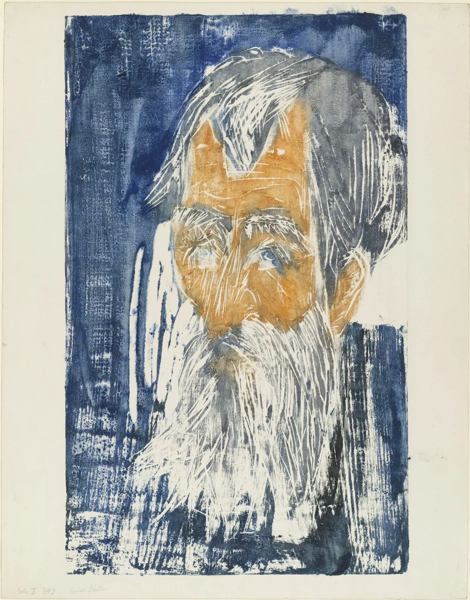 Father Müller ( Vater Müller ) by Ernst Ludwig Kirchner, print, 1918