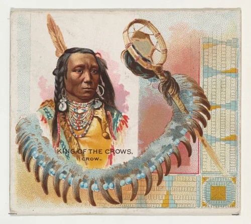 King of the Crows, Crow, from the American Indian Chiefs series (N36) for Allen & Ginter Cigarettes by Allen & Ginter, print, 1888