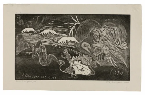 L’univers est créé (The Universe Is Being Created), from the Noa Noa Suite by Paul Gauguin, print, 1893-1894