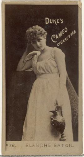 Card Number 56, Blanche Eaton, from the Actors and Actresses series (N145-4) issued by Duke Sons & Co. to promote Cameo Cigarettes by W. Duke, Sons & Co., photograph, 1880-1889