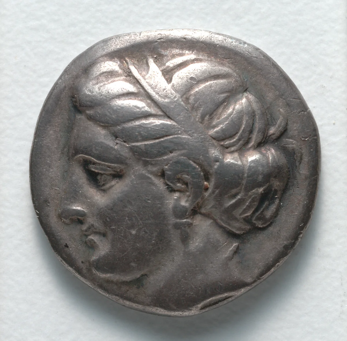 Drachm: Female Head (obverse) by Unknown, metalwork, -337--308