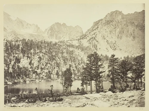 Alpine Lake, in the Sierra Nevada, California by Timothy O'Sullivan, photograph, 1871