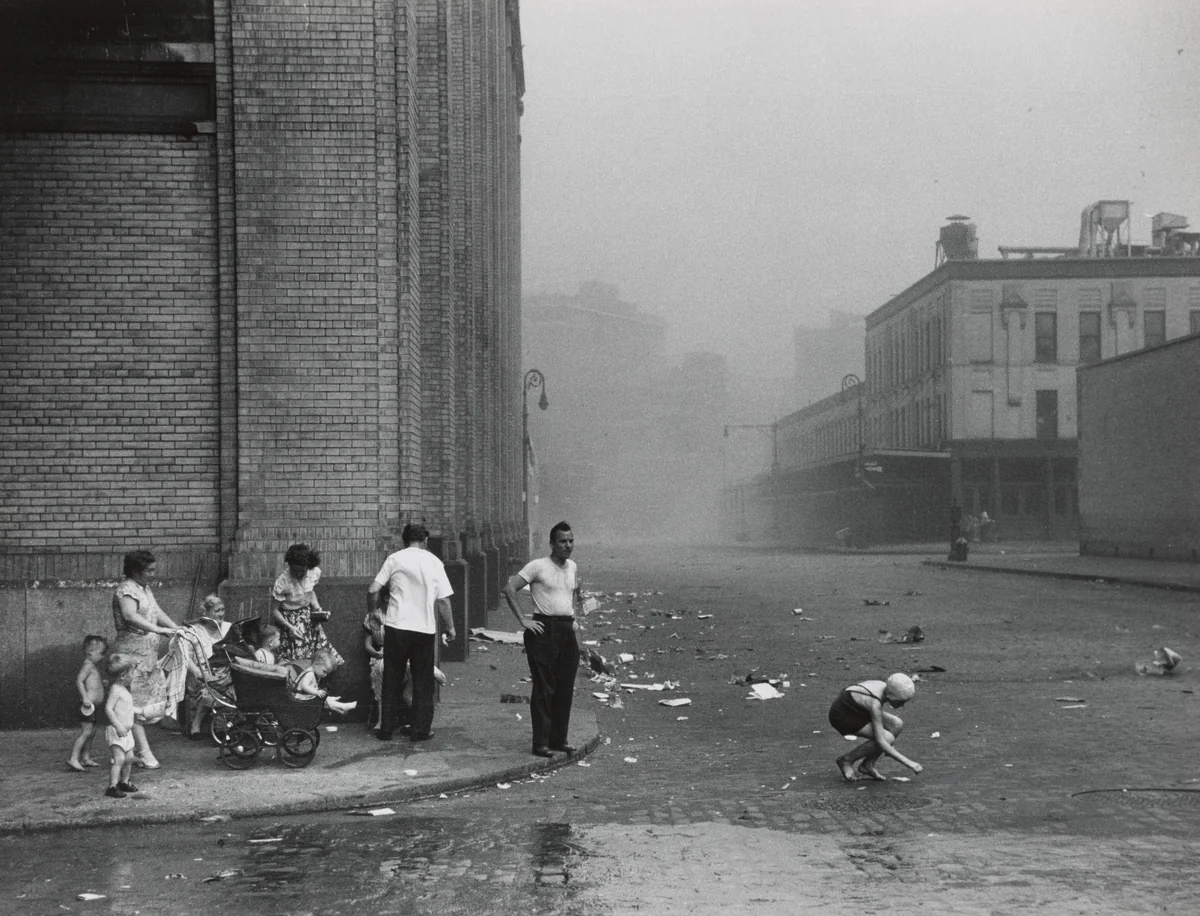 Sandstorm, New York City by Ruth Orkin, photograph, 1949