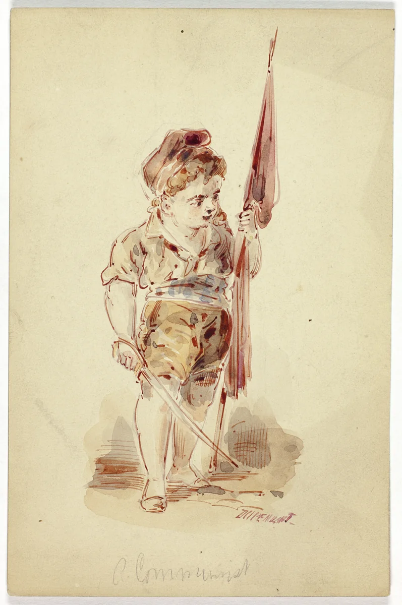 Flagbearer by Dupenvant, painting, 1800-1899