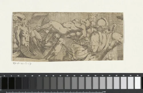 Fragment uit Jupiter zendt de drie godinnen naar het oordeel van Paris by Unknown, print, 1543