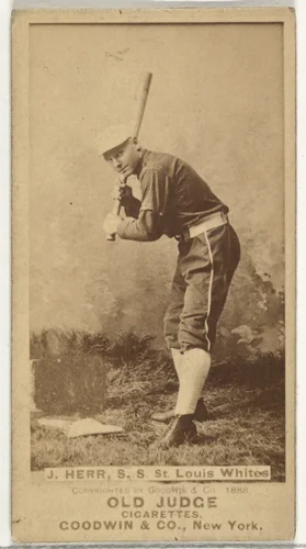 Herr, Shortstop, St. Louis Whites, from the Old Judge series (N172) for Old Judge Cigarettes by Goodwin & Company, photograph, 1888