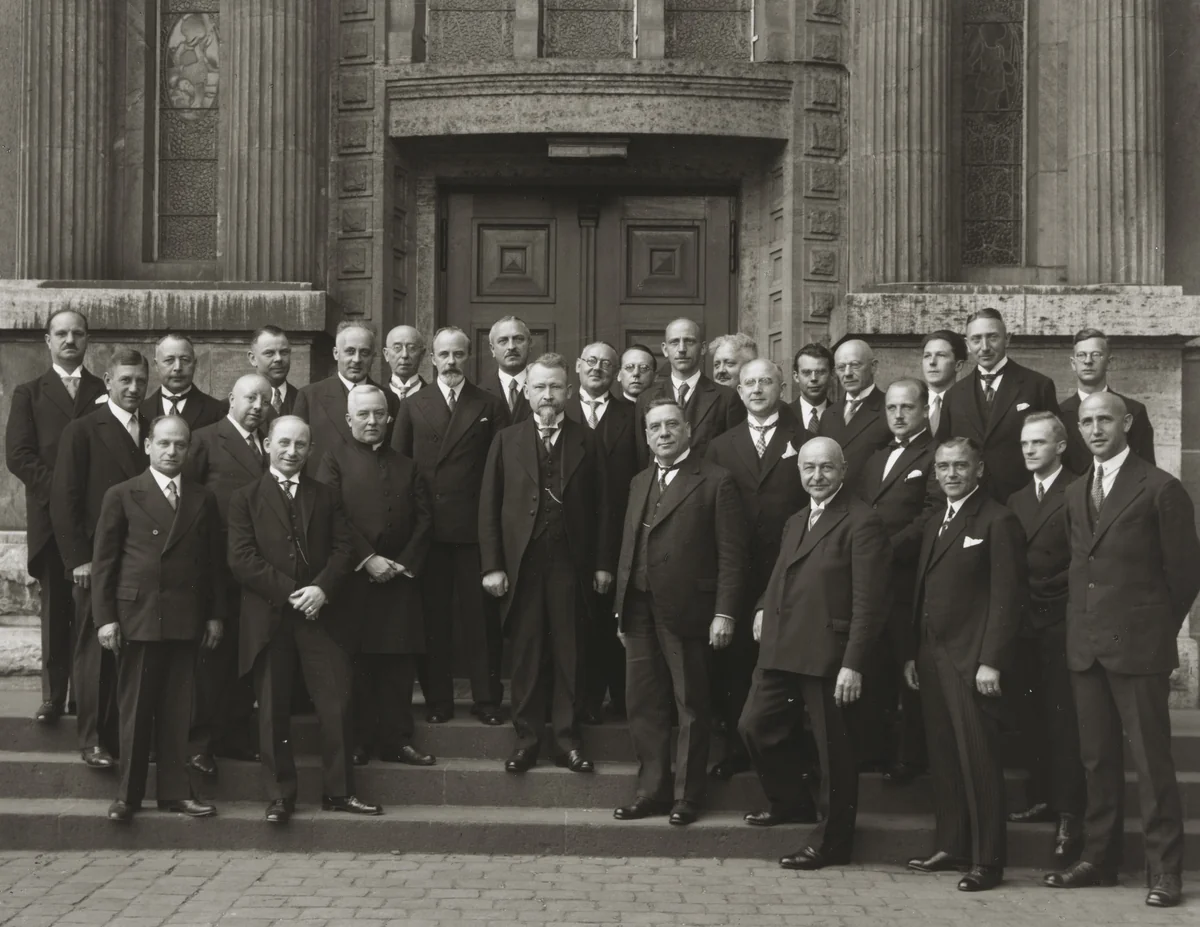 High School Teaching Staff by August Sander, photograph, 1925