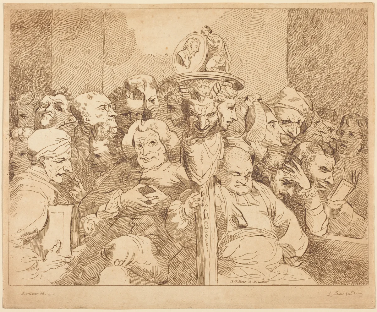 A Fellow of Maudlin by Lydia Bates, print, 1784