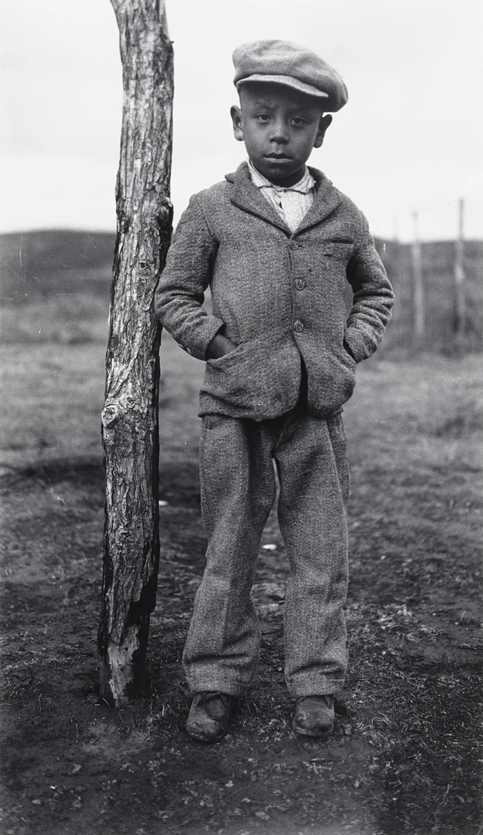 . Master William Chief (6 Years Old), Son Of Sallie Fills The Pipes, At Oglala by Eugene Buechel, photograph, 1928