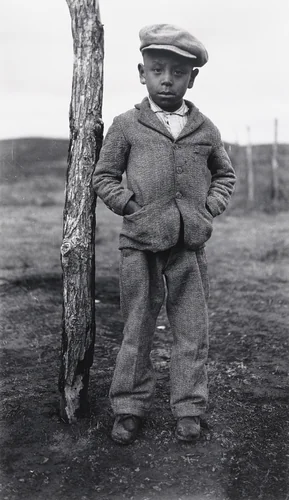 . Master William Chief (6 Years Old), Son Of Sallie Fills The Pipes, At Oglala by Eugene Buechel, photograph, 1928