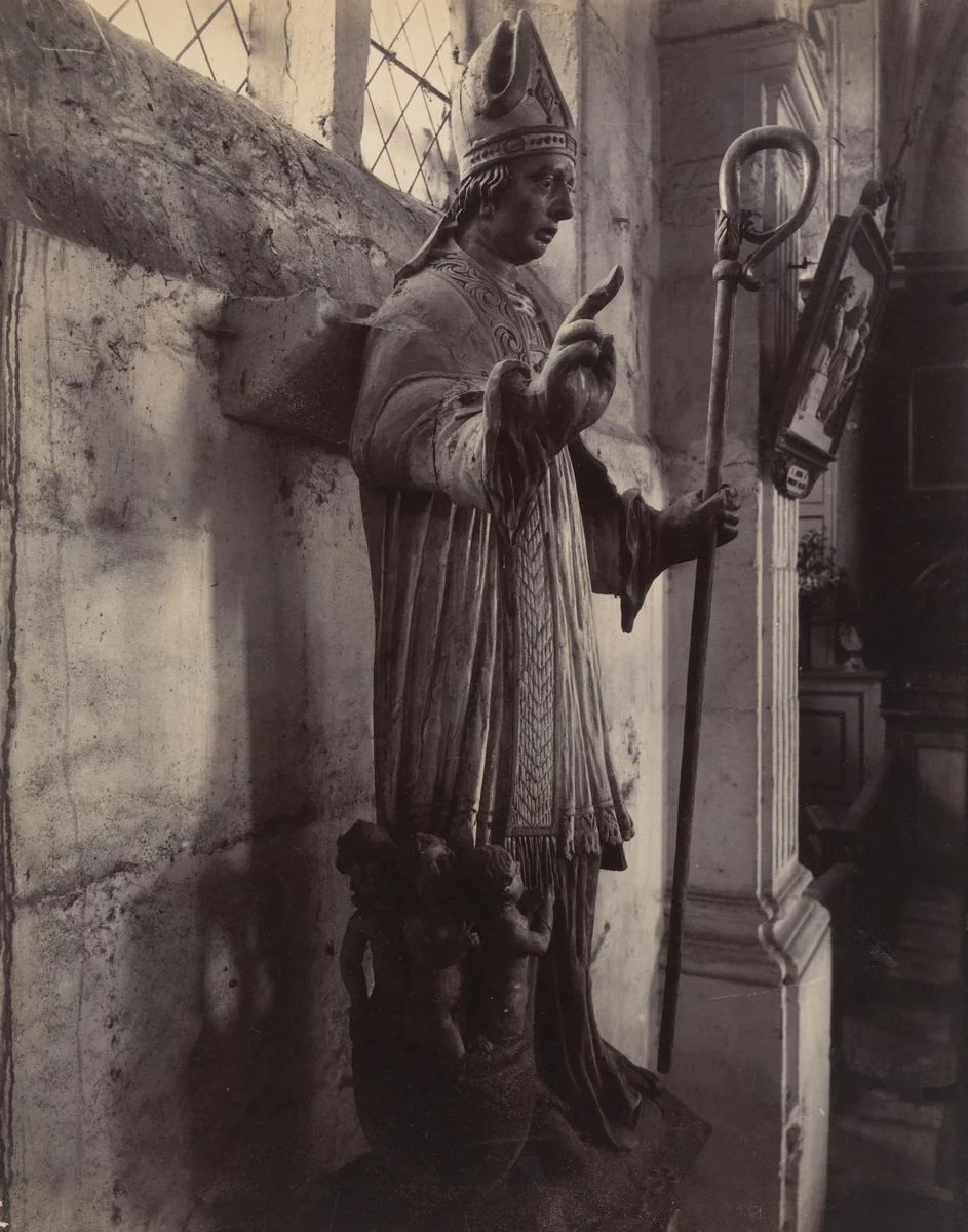 Goussainville, saint Nicolas by Eugène Atget, photograph, 1921