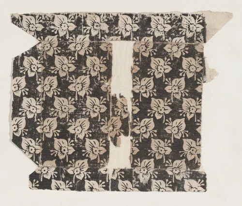 Sheet with overall floral pattern by anonymous, print, 1800-1900
