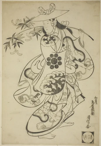 Tanabata Dance by Torii Kiyonobu I (鳥居 清信), print, 1698