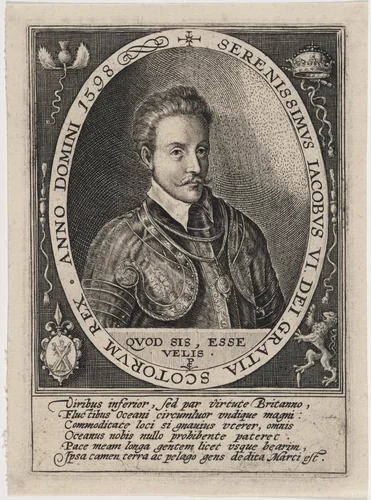 James I, as King of Scotland by Crispijn van de Passe I, print, 1598