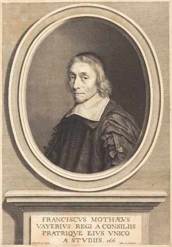 Francois de la Mothe Le Vayer by Robert Nanteuil, print, 1661