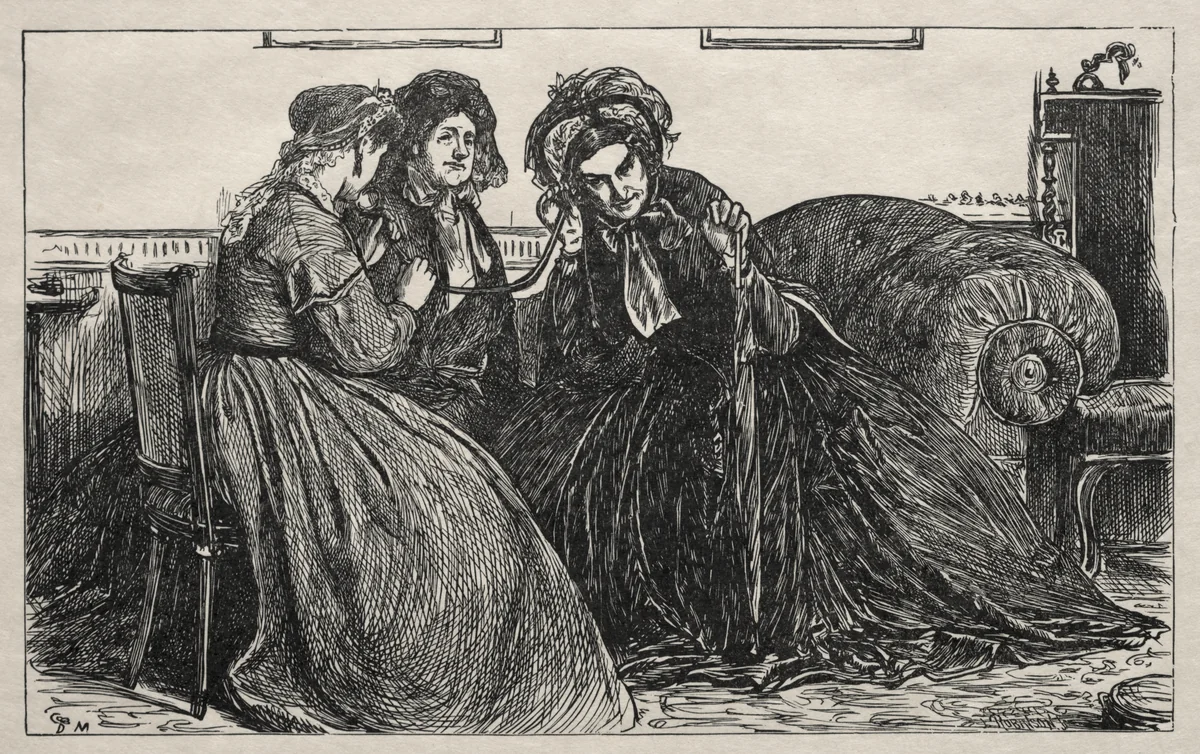 Life in London by George Du Maurier, print, 1866