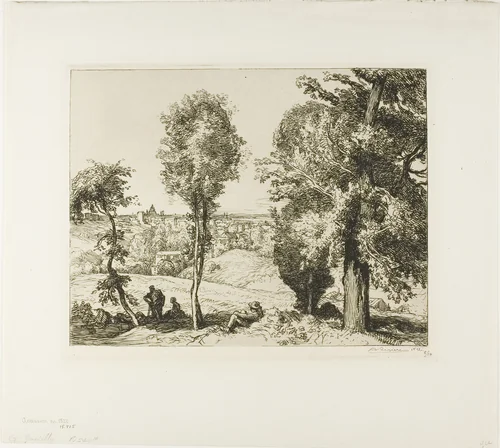To Gentilly by Louis Auguste Lepère, print, 1910