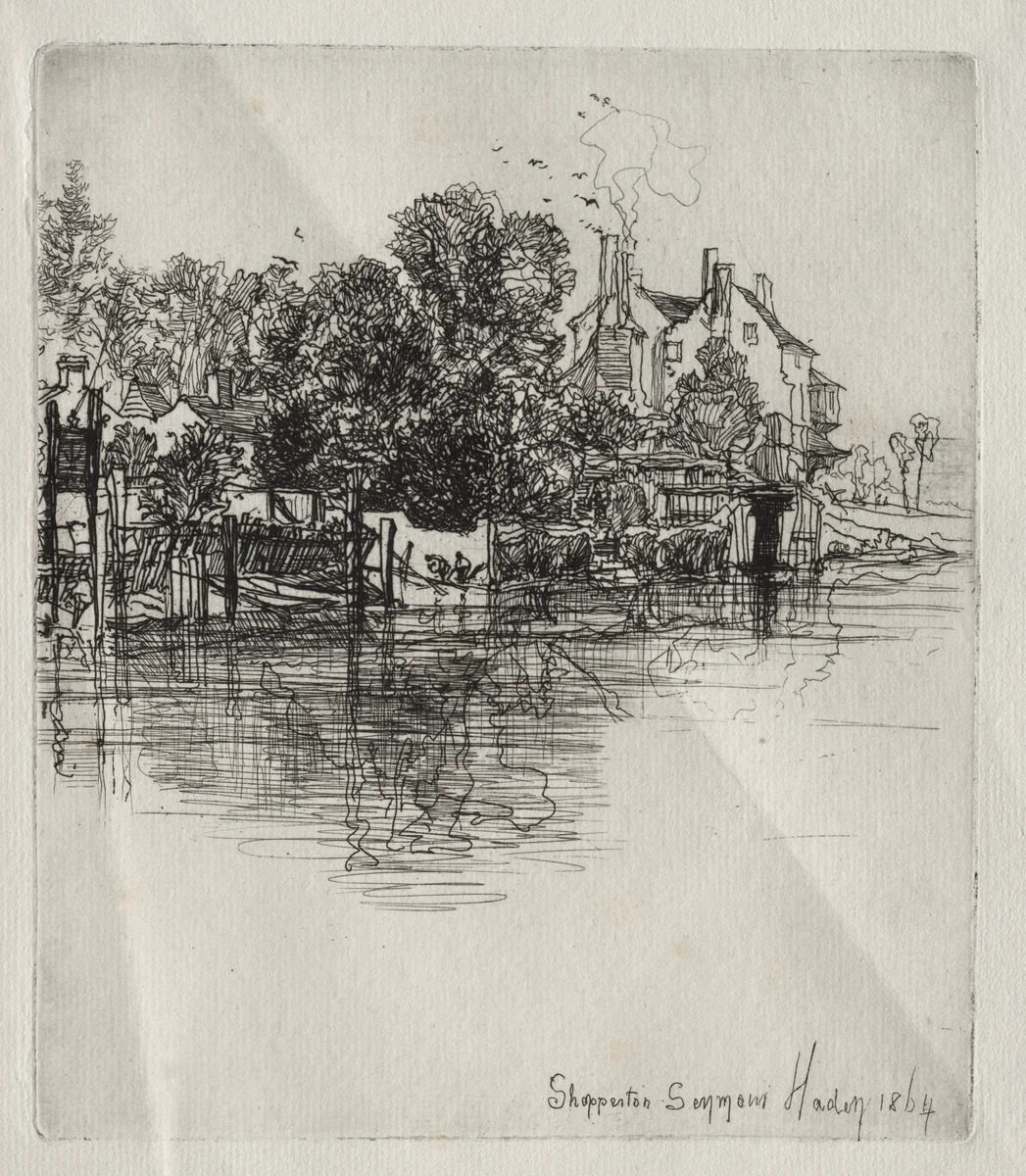 Shepperton by Francis Seymour-Haden, print, 1864