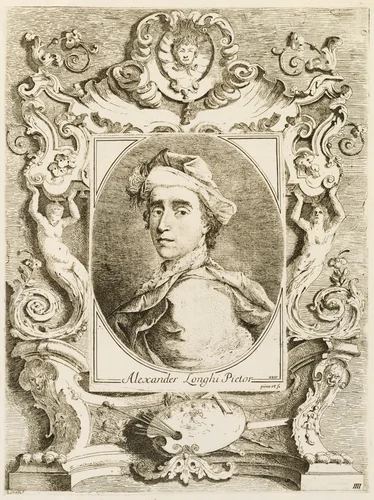 Compendio delle Vite de' Pittori Veneziani istorici piùrinomati del presente secolo con suoi ritratti tratti dal naturale delineati ed incise da Alessandro Longhi Veneziano by Alessandro Longhi, volume, 1733-1813