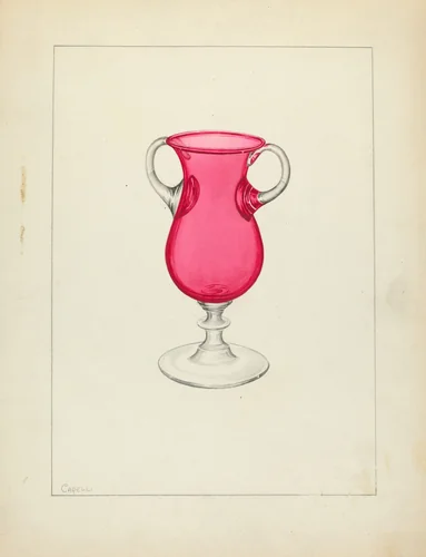 Vase by Giacinto Capelli, index of american design, 1940