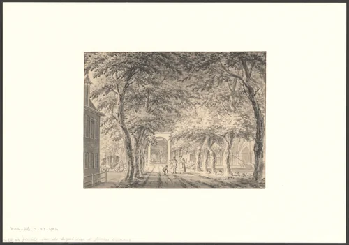 Gezicht op de Plantage Doklaan by anonymous, drawing, 1700-1799