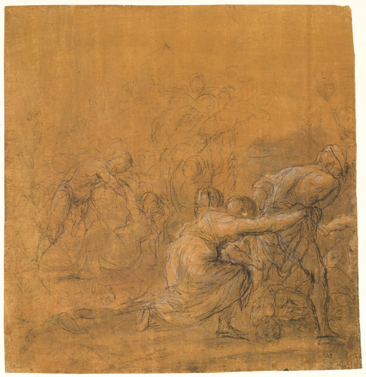 The Massacre of the Innocents by The Veneto, drawing, 1600-1699