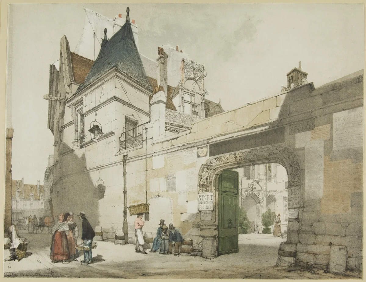 Picturesque Architecture in Paris, Ghent, Antwerp, Touen, etc. by Thomas Shotter Boys, print, 1839