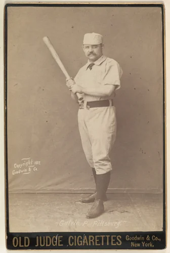 Galvin, Pitcher, Pittsburgh, from the series Old Judge Cigarettes by Goodwin & Company, photograph, 1887
