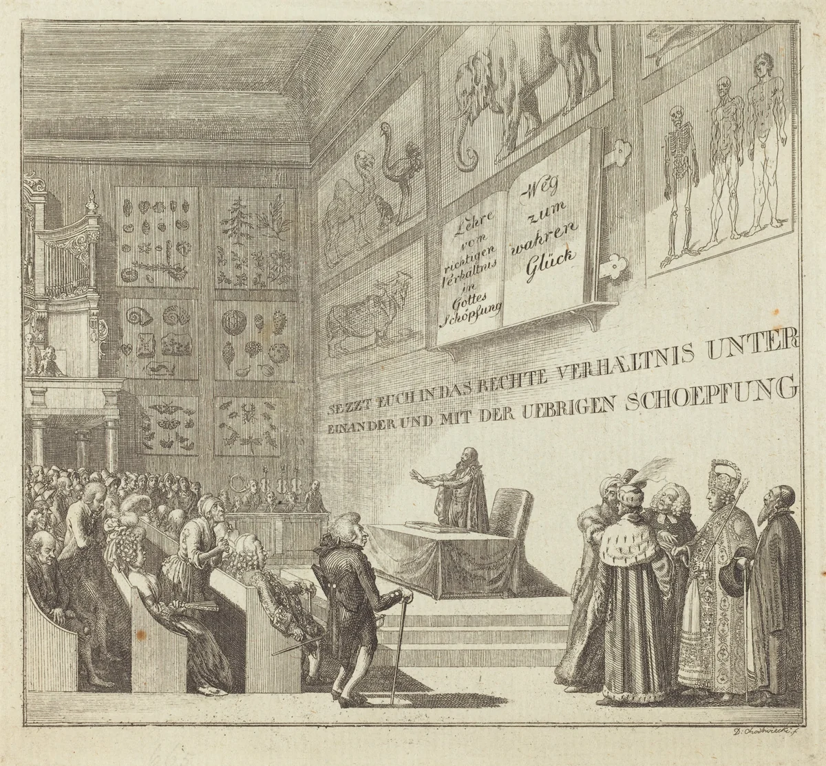 What is the Way to be Happy? by Daniel Nikolaus Chodowiecki, print, 1791