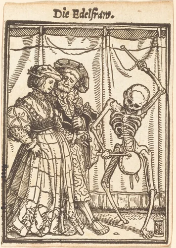 Die Edelfrau (The Noblewoman) by Hans Lützelburger, print, 1521-1531