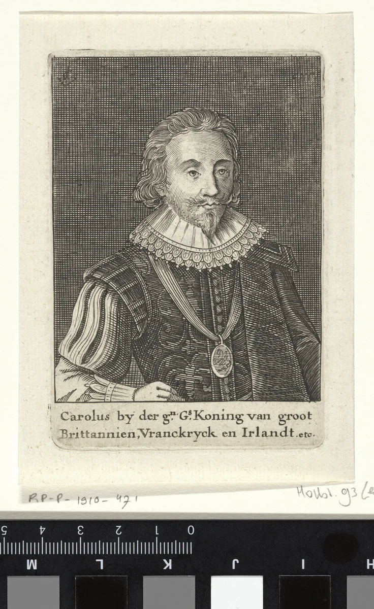 Portret van Karel I van Engeland by anonymous, print, 1625-1652
