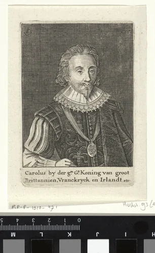 Portret van Karel I van Engeland by anonymous, print, 1625-1652