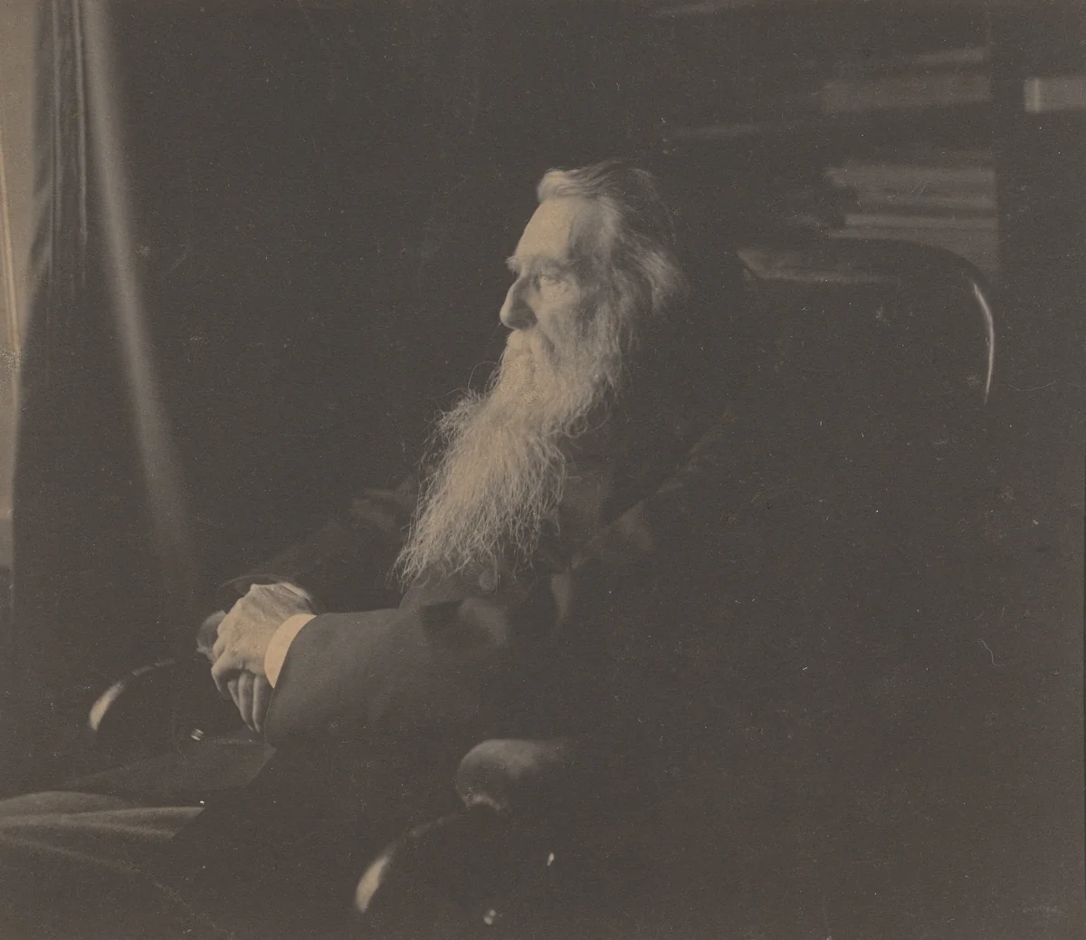 John Ruskin by Frederick Hollyer, photograph, 1870-1890