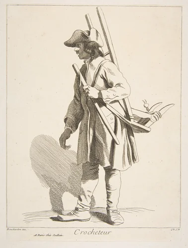 Hardware Peddler by Anne Claude Philippe de Tubières, print, 1746
