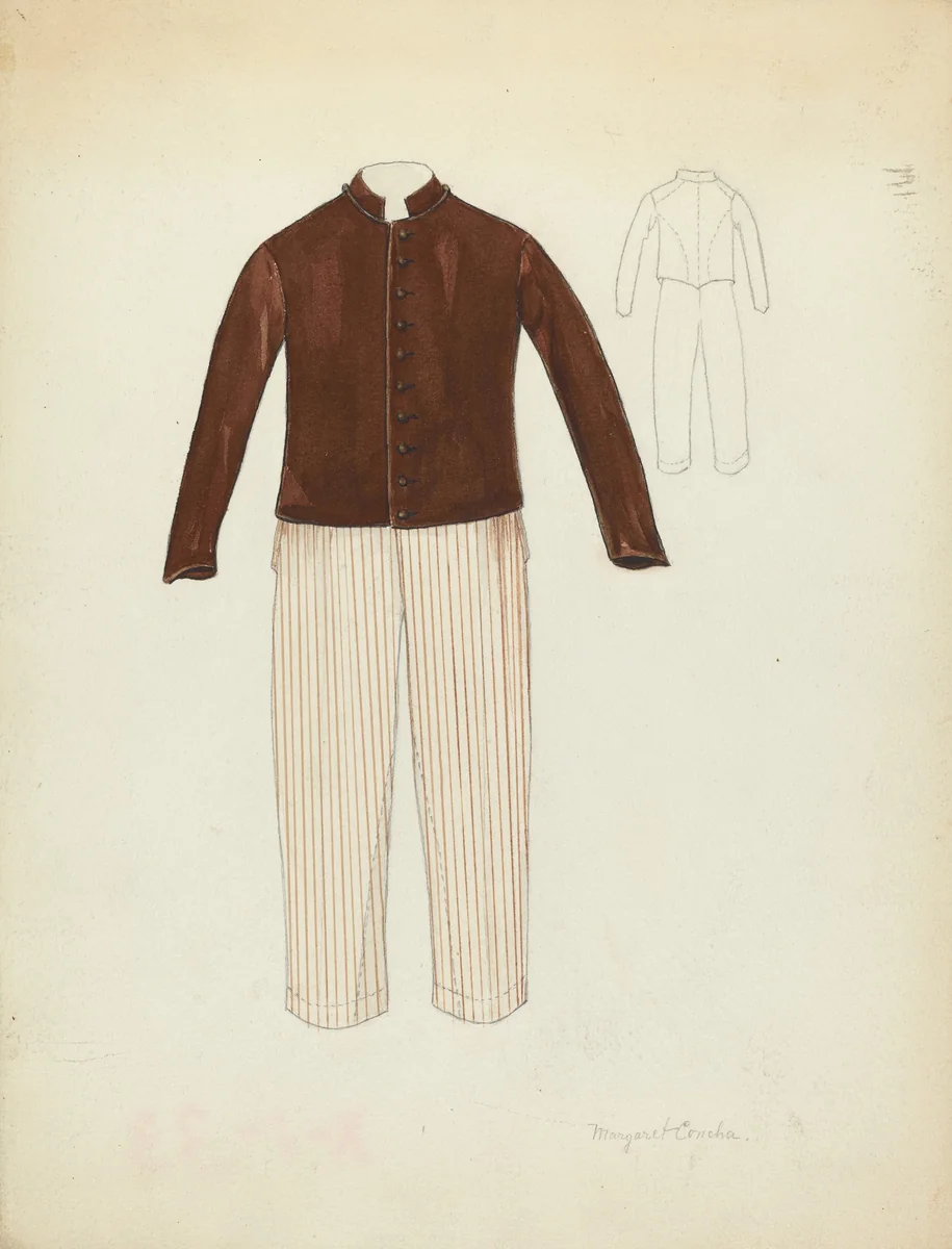 Pants and Coat by Margaret Concha, index of american design, 1935-1942