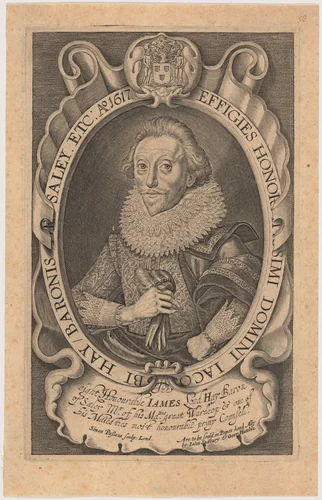 James Hay, First Earl of Carlisle by Simon van de Passe, print, 1617
