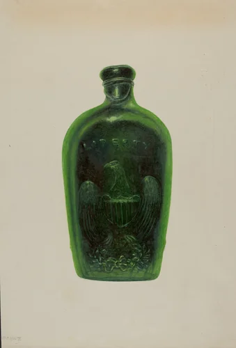 "Liberty" Bottle by Maud M Holme, index of american design, 1935-1942