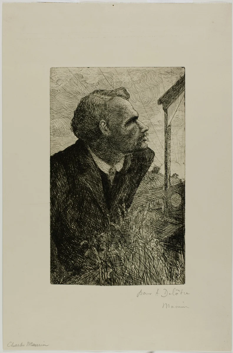 Portrait of François Claudius Ravachol by Charles Maurin, print, 1892-1894