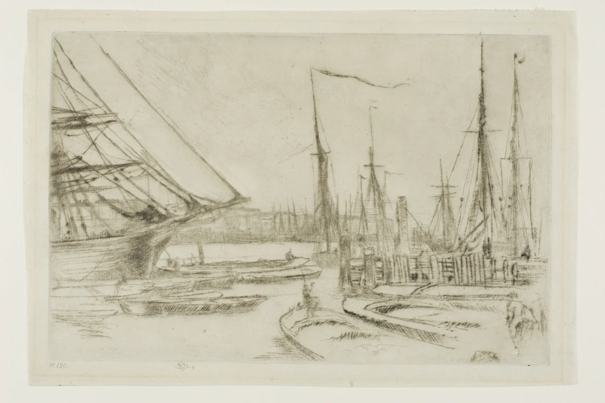 From Billingsgate by James McNeill Whistler, print, 1876-1877