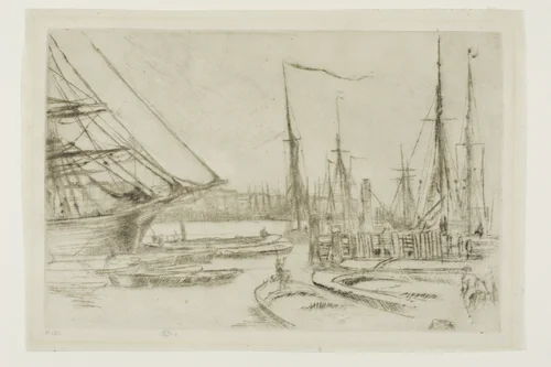 From Billingsgate by James McNeill Whistler, print, 1876-1877