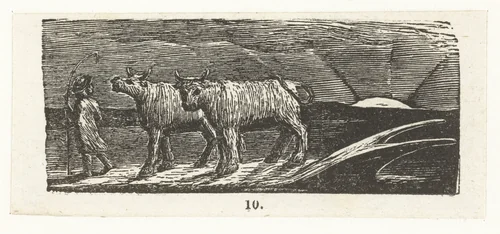 Terugkeer van de herdersjongen by William Blake, print, 1820-1821